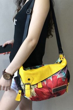 2025 New Large Capacity Original Ethnic Style Printed Fabric Bag