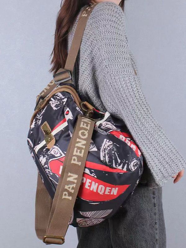2025 New Leisure Travel Printed One Shoulder Crossbody Bag