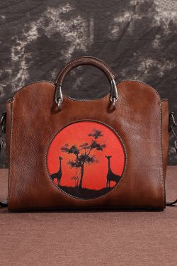 2025 New Retro Coffee Embossed  Faux Leather Tote CrossBody Handbag