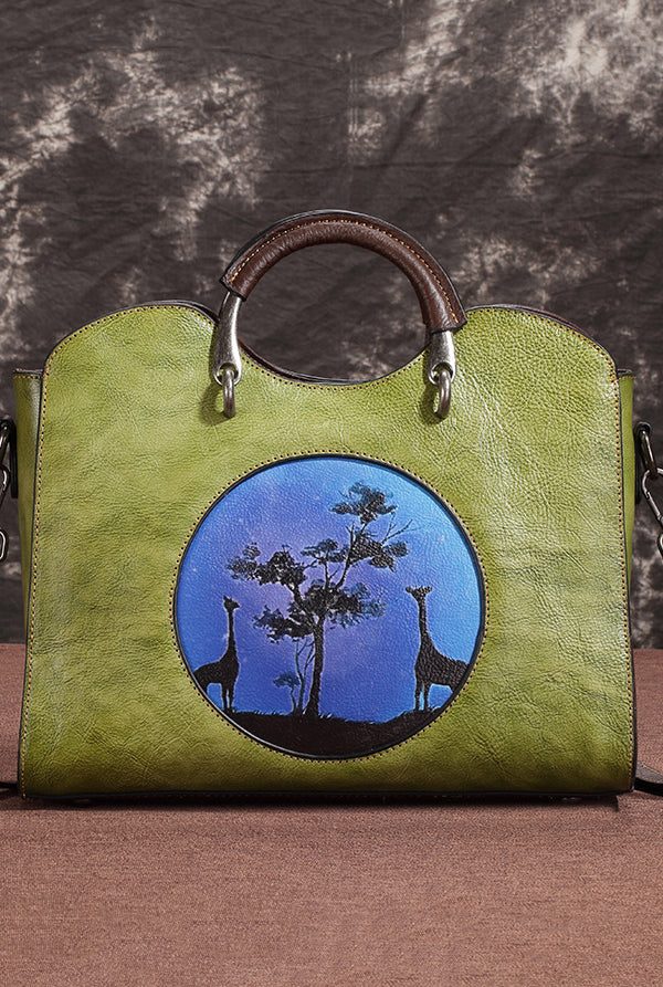 2025 New Retro Coffee Embossed  Faux Leather Tote CrossBody Handbag