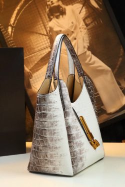 2025 New White Large Capacity Calf Leather Tote Handbag