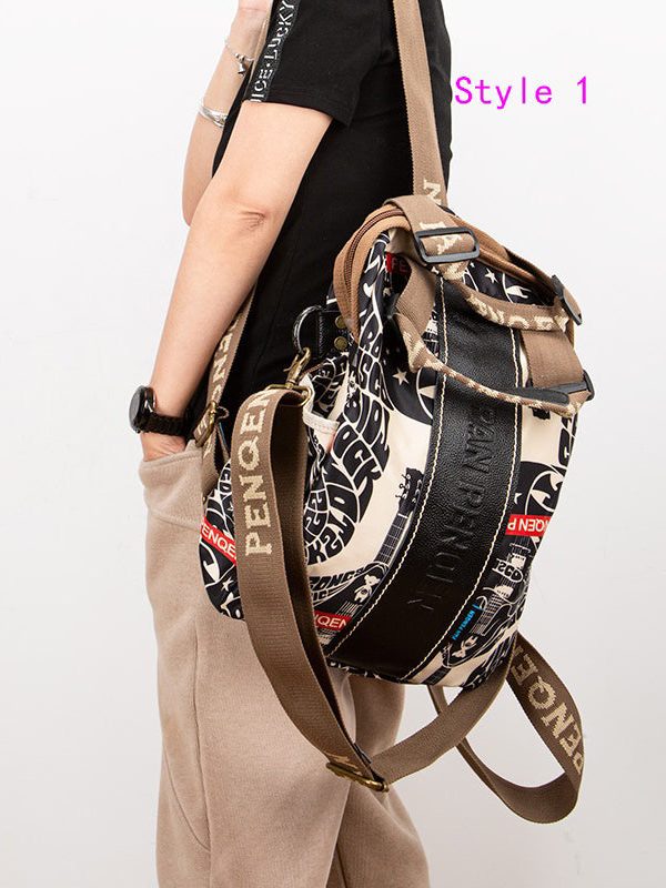 2025 Versatile Large Capacity Travel Printed Shoulder Backpack