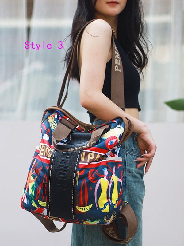 2025 Versatile Large Capacity Travel Printed Shoulder Backpack