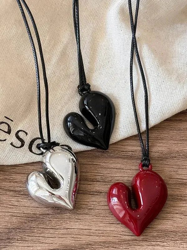 Abstract Heart Necklace