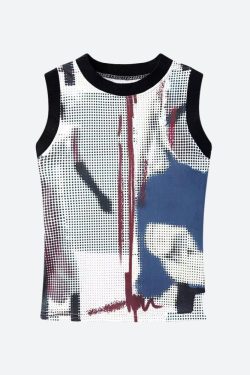 Abstract Printed Tank Top