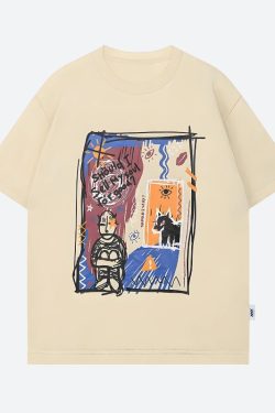 Abstract Sketch Graphic Tee
