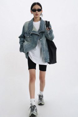 Acubi Asymmetrical Denim Jacket