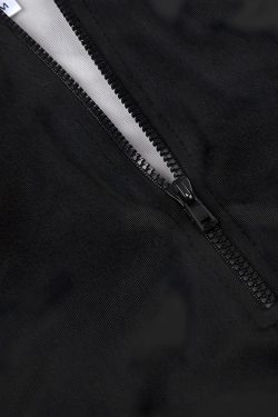 Acubi Open Back Zip-Up Top