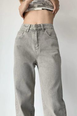 Acubi Straight Leg Gray Jeans