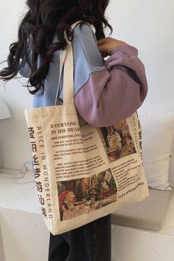 Alice in Wonderland Cloth Bag