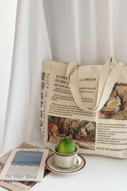 Alice in Wonderland Cloth Bag