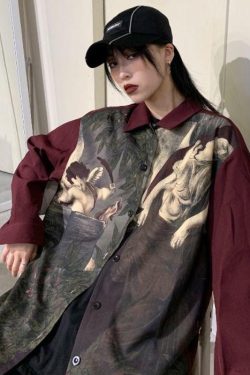 Angel Print Long Sleeve Shirt