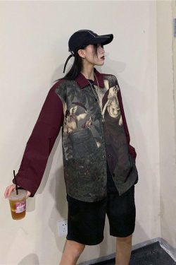 Angel Print Long Sleeve Shirt