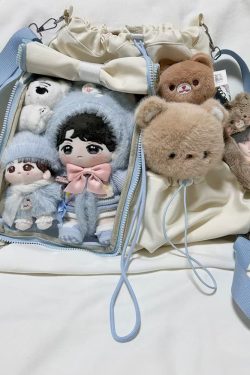 Anime-Inspired Drawstring Ita Bag for Plush Dolls