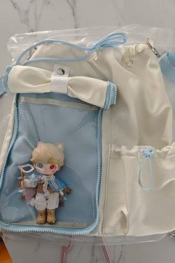 Anime-Inspired Drawstring Ita Bag for Plush Dolls