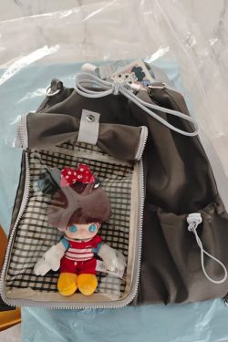 Anime-Inspired Drawstring Ita Bag for Plush Dolls