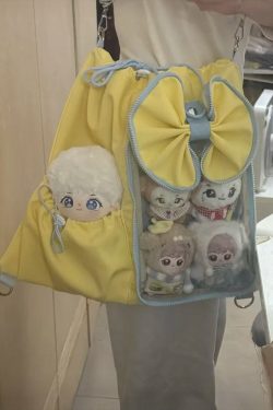 Anime-Inspired Drawstring Ita Bag for Plush Dolls
