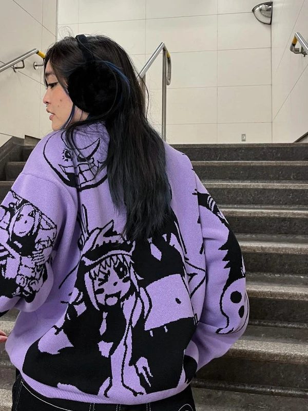 Anime Knitted Sweater