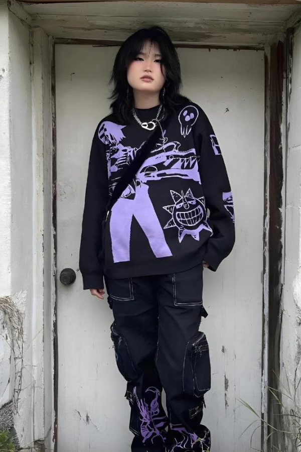 Anime Knitted Sweater