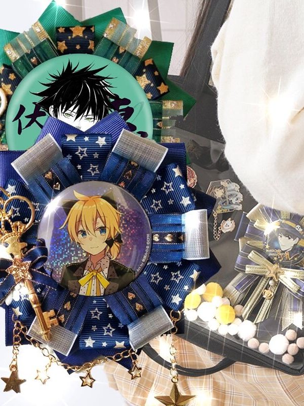 Anime Rose Ribbon Decoration for Ita Bags