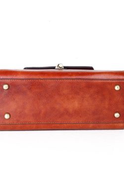 Art Red Brown Latch Paintings Calf Leather Messenger Bag