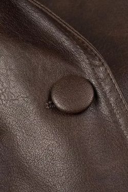 Asymmetric Faux Leather Jacket