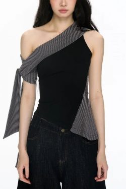 Asymmetric One Shoulder Top