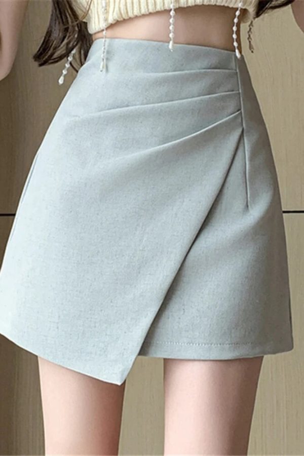 Asymmetrical Mini Skirt
