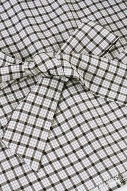 Back Tie Plaid Shirt