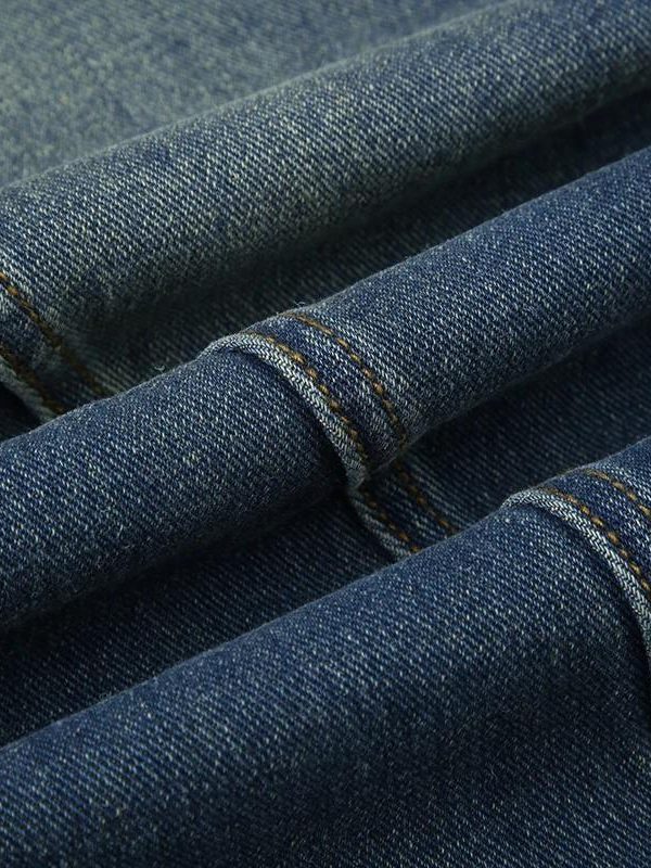 Baddie Cut Out Low Rise Denim Jeans