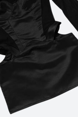 Baddie Cut Out Sheer Mini Dress