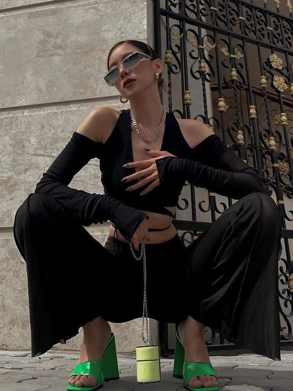 Baddie Cut-Out Wrap Top