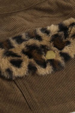 Baddie Leopard Corduroy Shorts