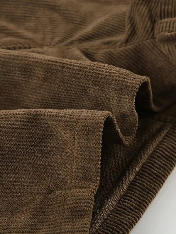 Baddie Leopard Corduroy Shorts