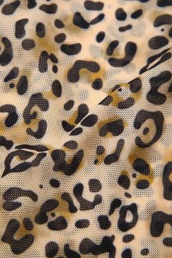 Baddie Leopard Mesh Top