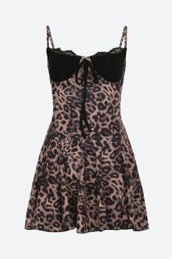 Baddie Leopard Mini Dress
