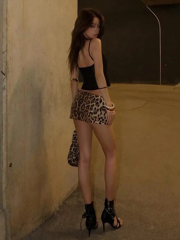 Baddie Leopard Top