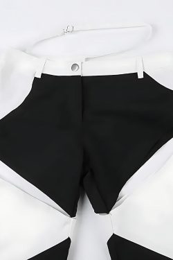 Baddie Patchwork Cut-Out Festival Pants