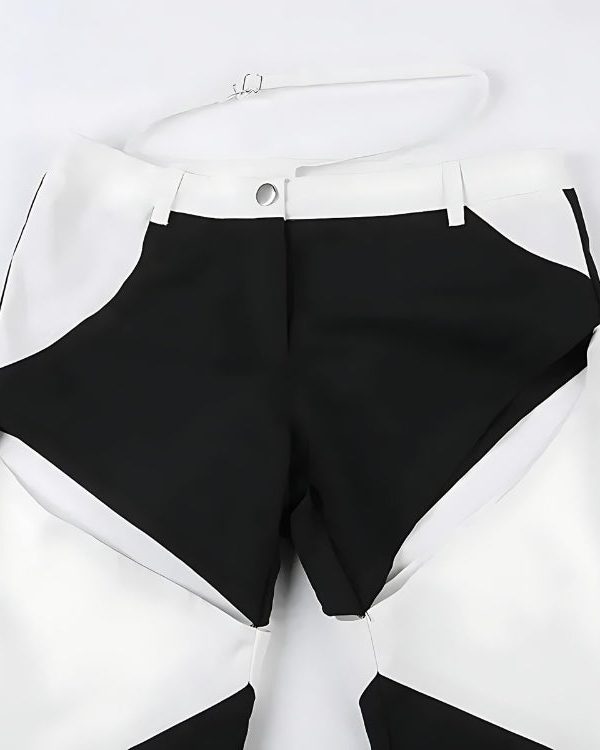 Baddie Patchwork Cut-Out Festival Pants