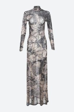 Baddie Tattoo Maxi Dress
