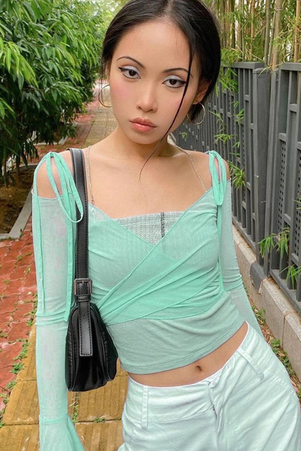 Ballet Wrap Crop Top