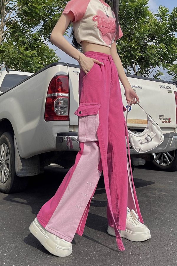 Barbie Patchwork Cargo Pants