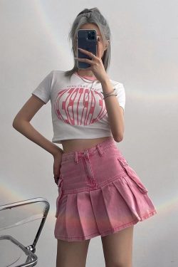 Barbie Pleated Cargo Mini Skirt