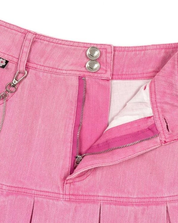 Barbie Pleated Denim Mini Skirt