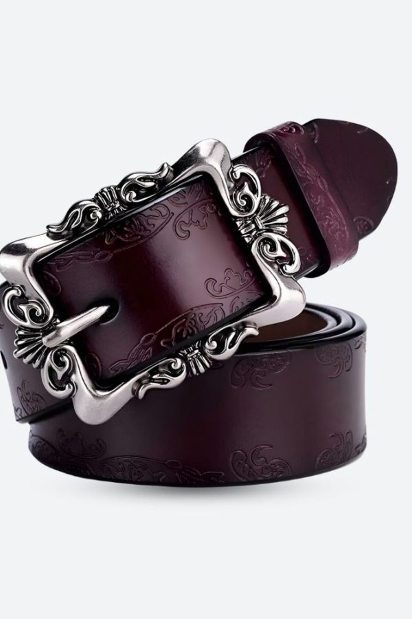 Baroque Faux Leather Belt
