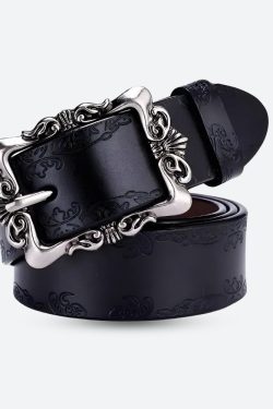 Baroque Faux Leather Belt
