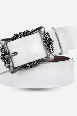 Baroque Faux Leather Belt