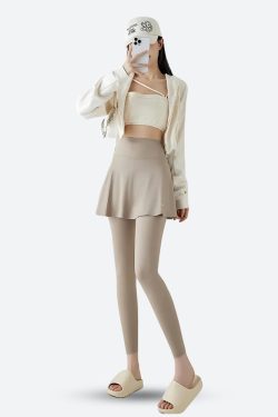 Basic Sport Leggings Mini Skirt