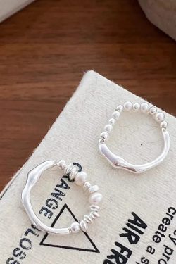Beaded Wavy Ring