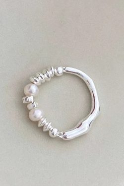Beaded Wavy Ring